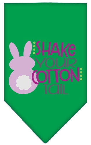 Pet and Dog Bandana Screen Printed, "Shake Your Cotton Tail"