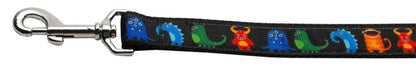 Pet Dog and Cat Nylon Collar or Leash, "Black Monsters"