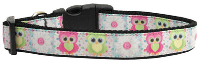 Pet Dog & Cat Nylon Collar or Leash, "Sweet As Sugar Owls"