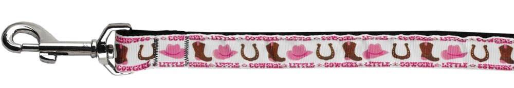 Pet Dog & Cat Nylon Collar or Leash, "Little Cowgirl"