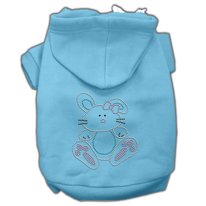 Pet, Dog & Cat Hoodie Rhinestone, "Bunny"