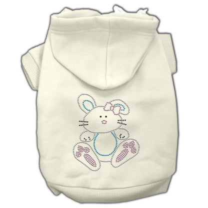 Pet, Dog & Cat Hoodie Rhinestone, "Bunny"