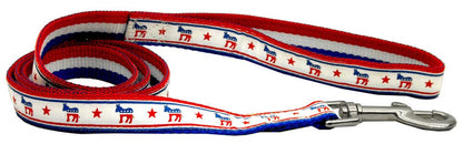 Pet Dog & Cat Nylon Collar or Leash, "Political Parties" (Choose from: Republican or Democrat)