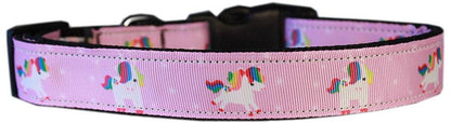 Pet Dog & Cat Nylon Collar or Leash, "Unicorn"