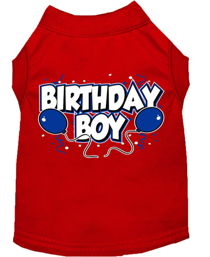 Pet Dog & Cat Shirt Screen Printed, "Birthday Boy"