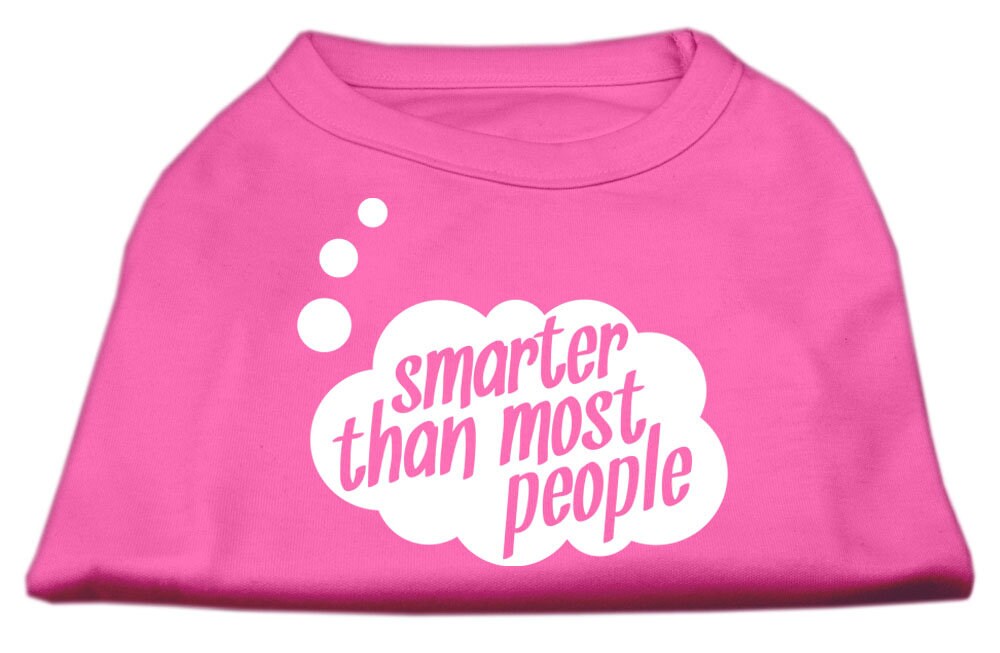 Pet Dog & Cat Shirt Screen Printed, "Smarter Than Most People"