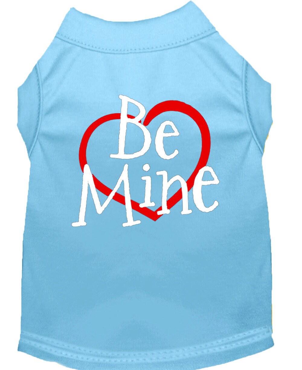 Pet Dog & Cat Shirt Screen Printed, "Be Mine"