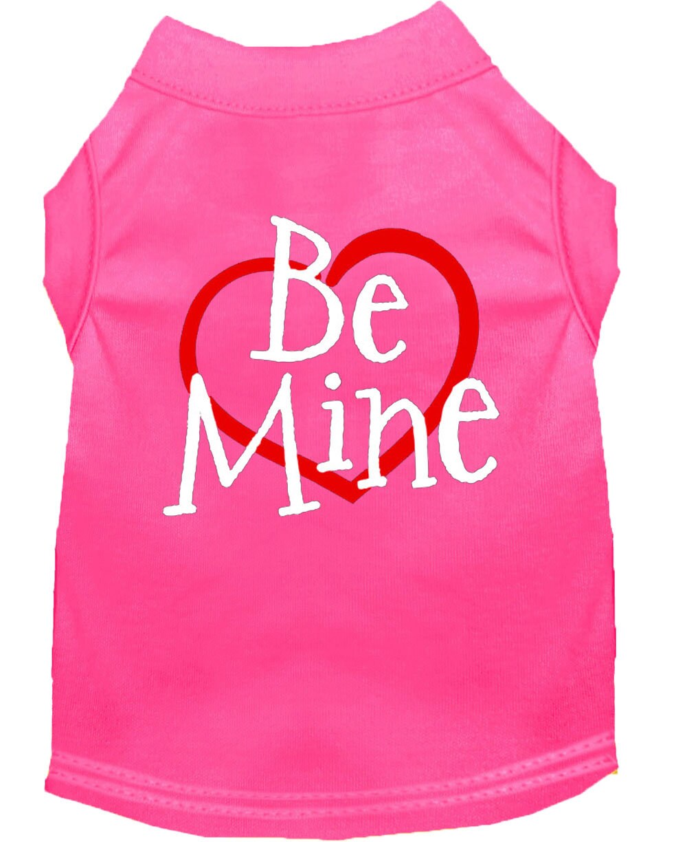 Pet Dog & Cat Shirt Screen Printed, "Be Mine"