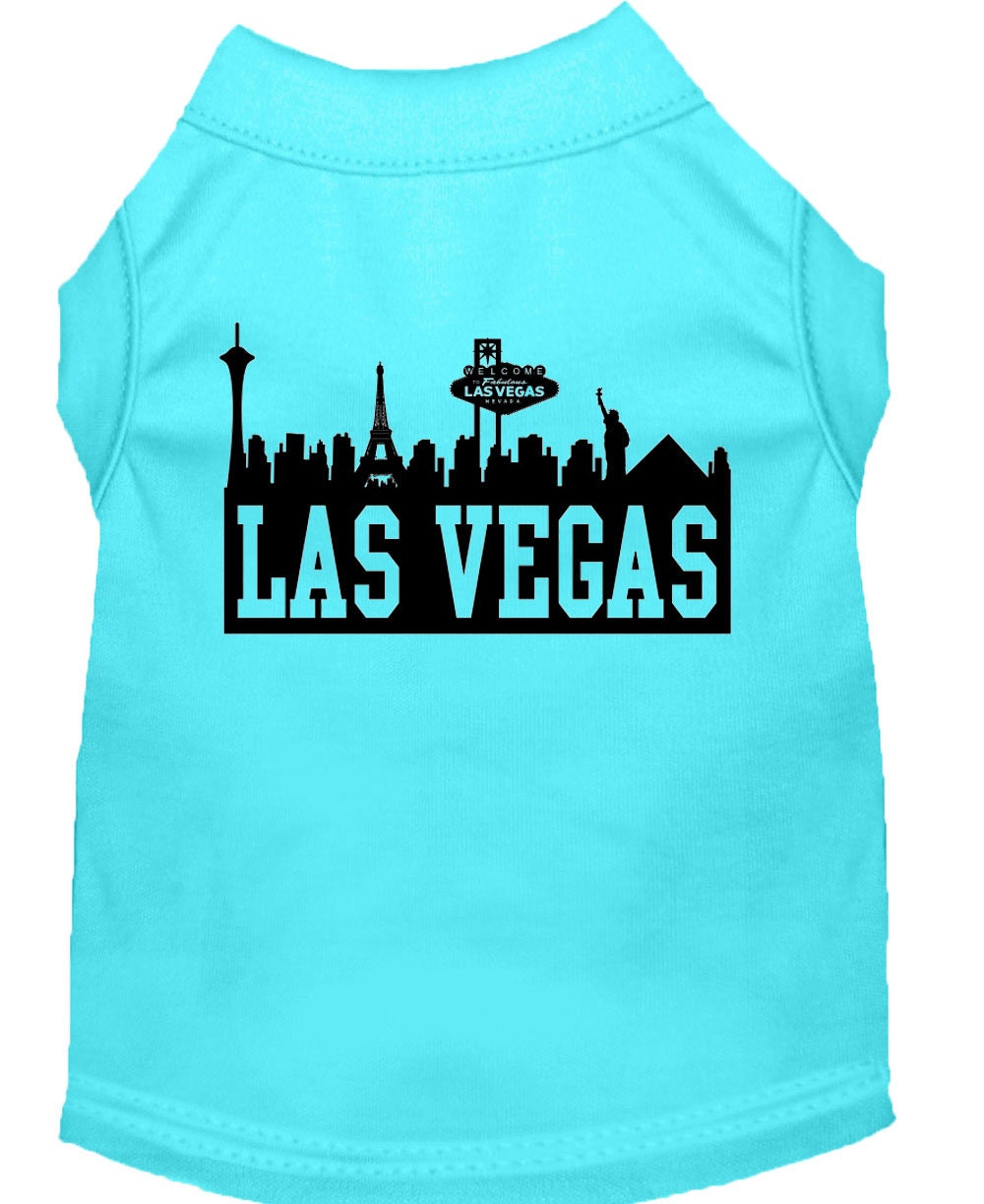 Pet Dog & Cat Shirt Screen Printed, "Las Vegas Skyline"