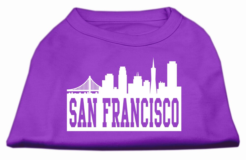 Pet Dog & Cat Shirt Screen Printed, "San Francisco Skyline"