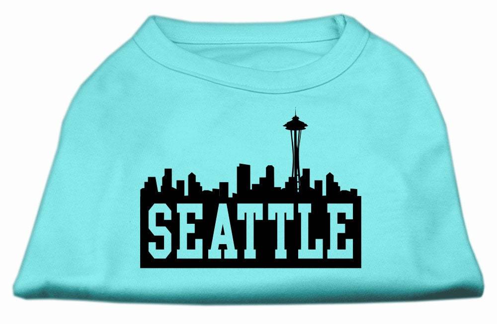 Pet Dog & Cat Shirt Screen Printed, "Seattle Skyline"