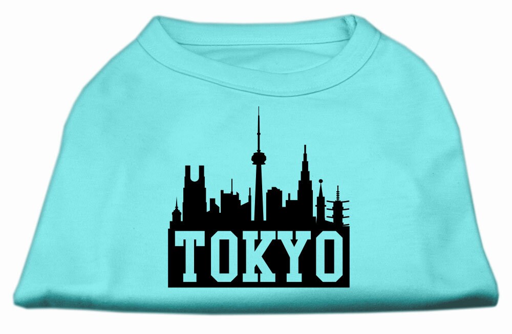 Pet Dog & Cat Shirt Screen Printed, "Tokyo Skyline"