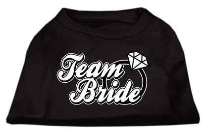 Pet Dog & Cat Shirt Screen Printed, "Team Bride"