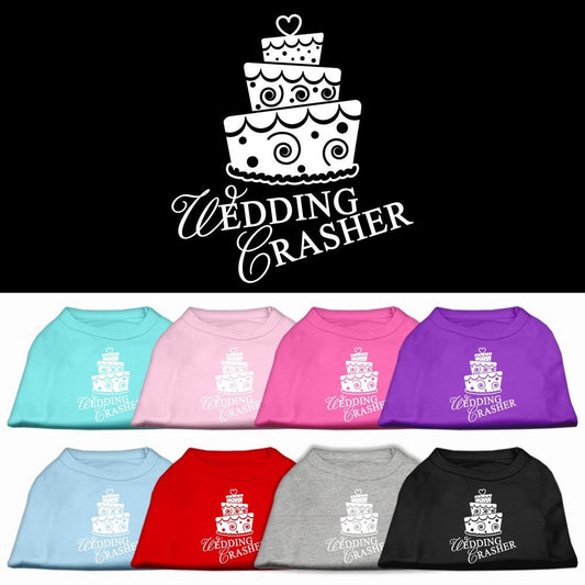 Pet Dog & Cat Shirt Screen Printed, "Wedding Crasher"