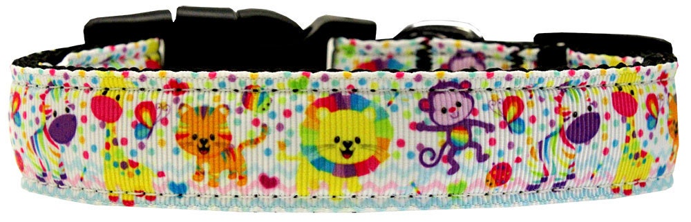 Pet Dog & Cat Nylon Collar or Leash, "Jungle Party Animals"