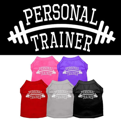 Pet Dog & Cat Shirt Screen Printed, "Personal Trainer"