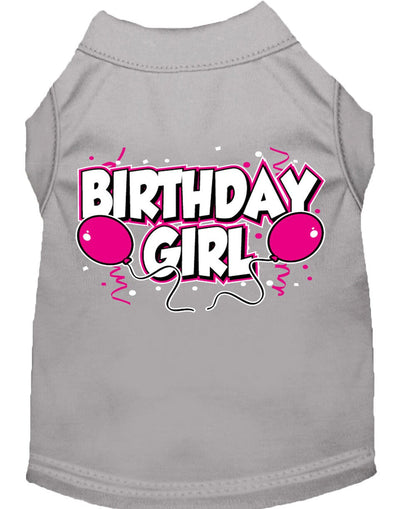 Pet Dog & Cat Shirt Screen Printed, "Birthday Girl"