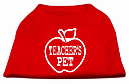 Pet Dog & Cat Shirt Screen Printed, "Teacher's Pet"