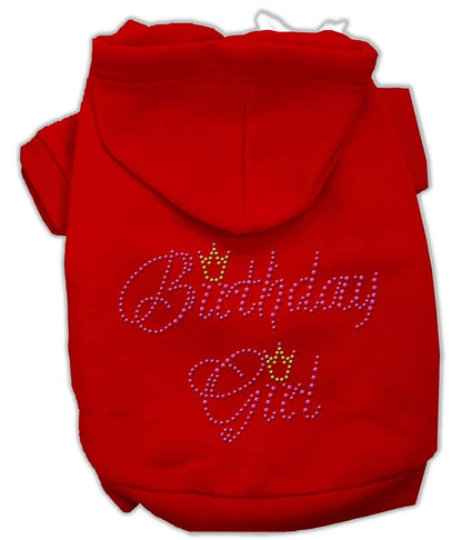 Pet, Dog & Cat Hoodie Rhinestone, "Birthday Girl"