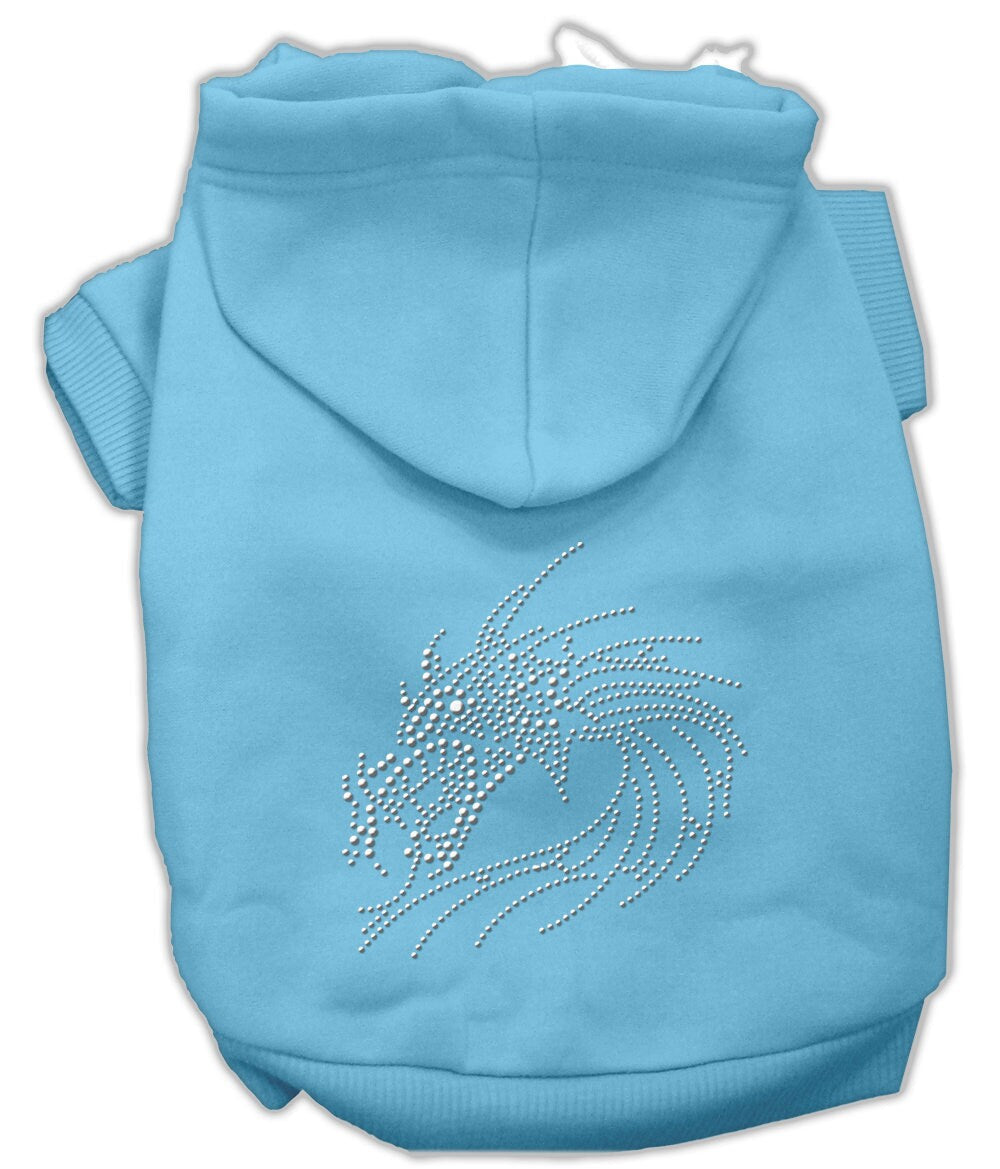 Pet, Dog & Cat Hoodie Rhinestone, "Dragon"