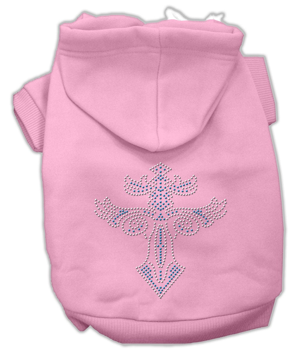 Pet, Dog & Cat Hoodie Rhinestone, "Warriors Cross"