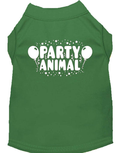 Pet Dog & Cat Shirt Screen Printed, "Party Animal"