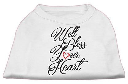 Pet Dog & Cat Shirt Screen Printed, "Well Bless Your Heart"