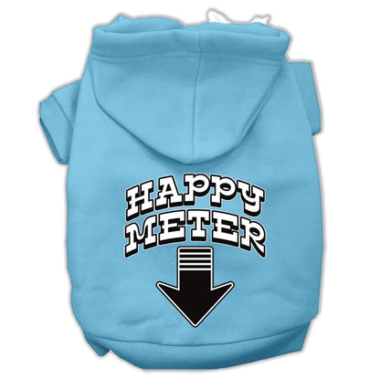 Pet, Dog & Cat Hoodie Screen Printed, "Happy Meter"