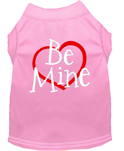 Pet Dog & Cat Shirt Screen Printed, "Be Mine"