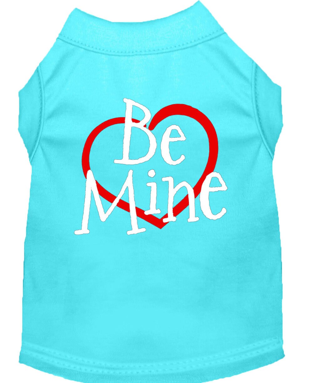 Pet Dog & Cat Shirt Screen Printed, "Be Mine"