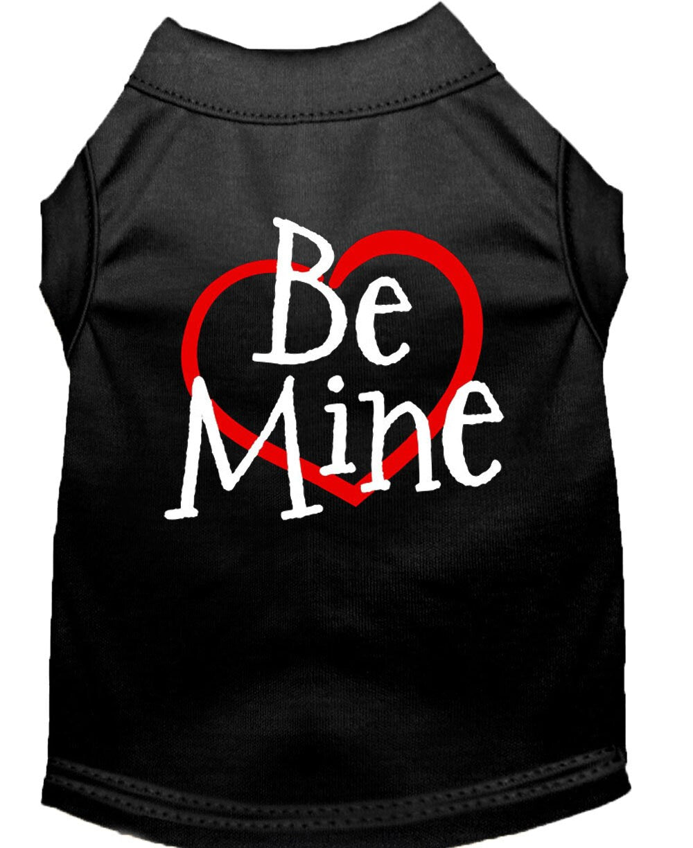 Pet Dog & Cat Shirt Screen Printed, "Be Mine"