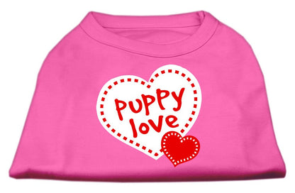 Pet Dog & Cat Shirt Screen Printed, "Puppy Love"