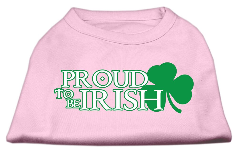 Pet Dog & Cat Shirt Screen Printed, "Proud To Be Irish"