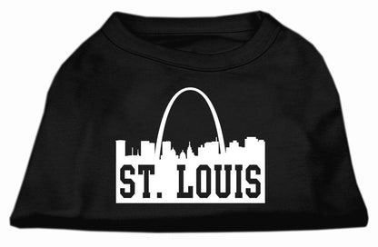 Pet Dog & Cat Shirt Screen Printed, "St. Louis Skyline"