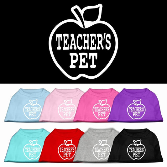 Pet Dog & Cat Shirt Screen Printed, "Teacher's Pet"