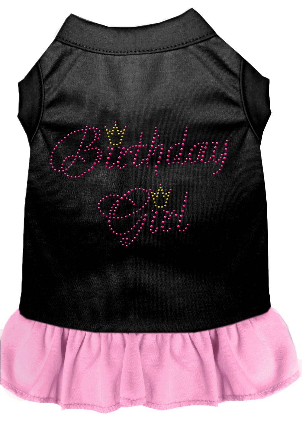 Pet Dog & Cat Dress Rhinestone, "Birthday Girl"