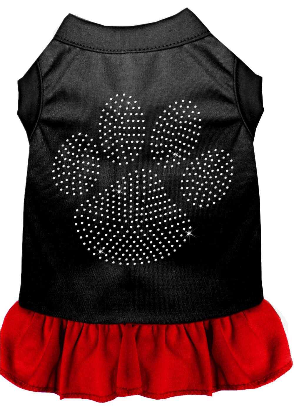 Pet Dog & Cat Dress Rhinestone, "Clear Paw"