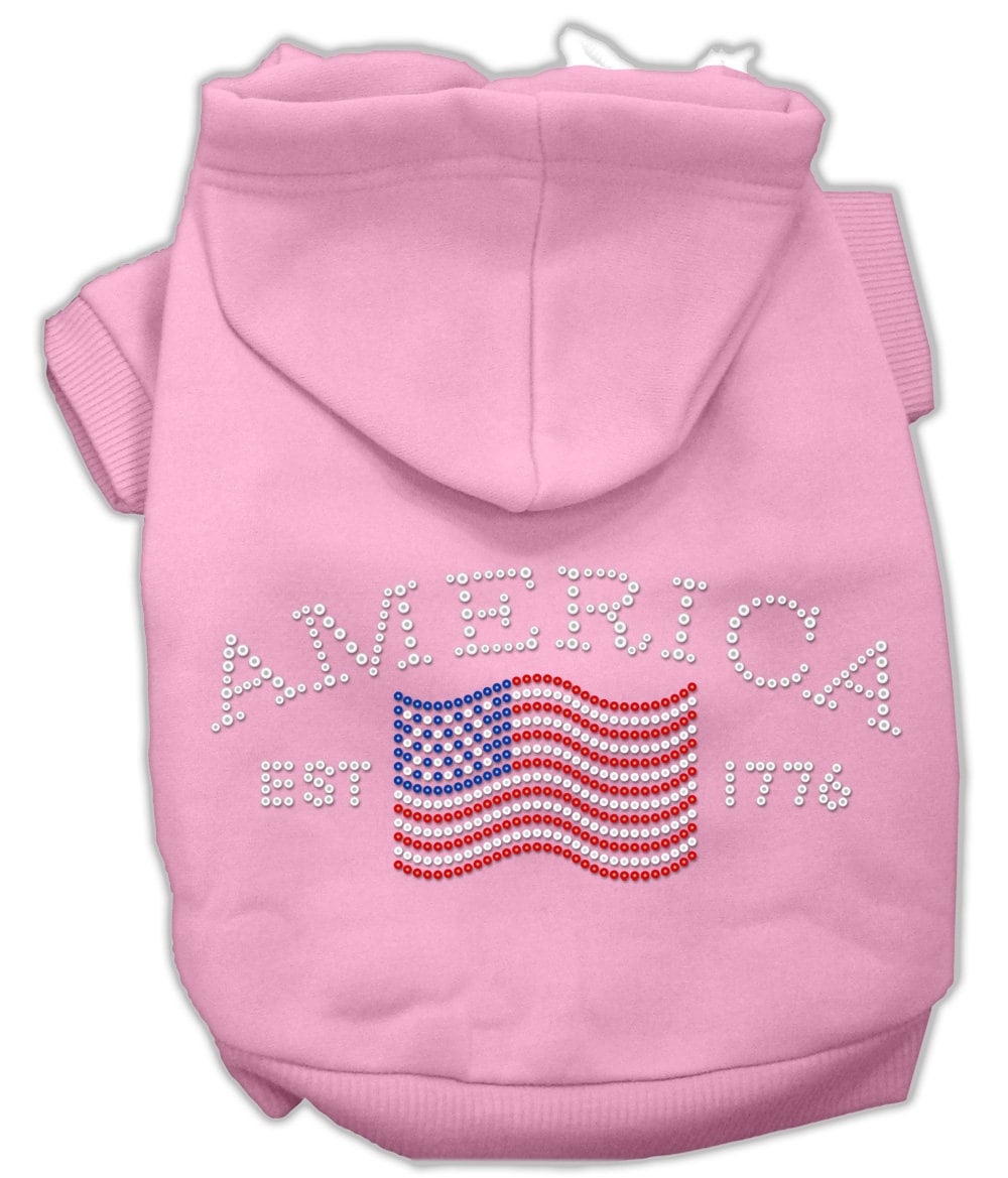 Pet, Dog & Cat Hoodie Rhinestone, "Classic American"