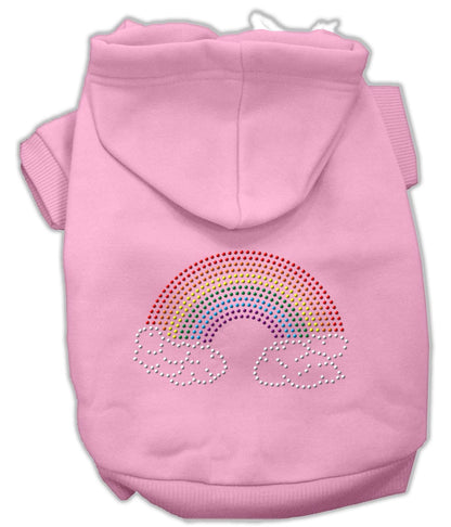 Pet, Dog & Cat Hoodie Rhinestone, "Rainbow"