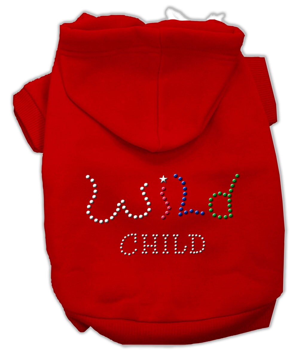 Pet, Dog & Cat Hoodie Rhinestone, "Wild Child"