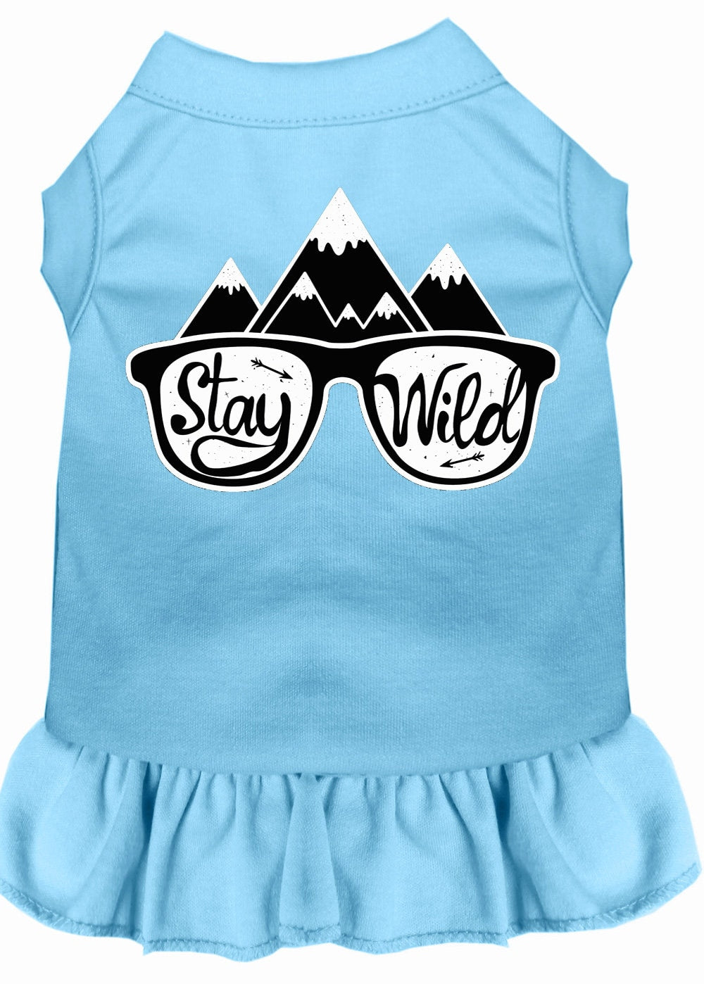 Pet Dog & Cat Dress Screen Printed, "Stay Wild"