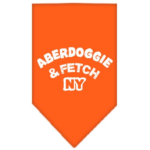 Pet and Dog Bandana Screen Printed, "Aberdoggie & Fetch NY"