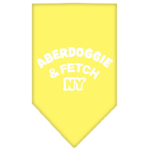 Pet and Dog Bandana Screen Printed, "Aberdoggie & Fetch NY"