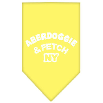 Pet and Dog Bandana Screen Printed, "Aberdoggie & Fetch NY"