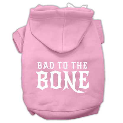 Pet, Dog & Cat Hoodie Screen Printed, "Bad To The Bone"