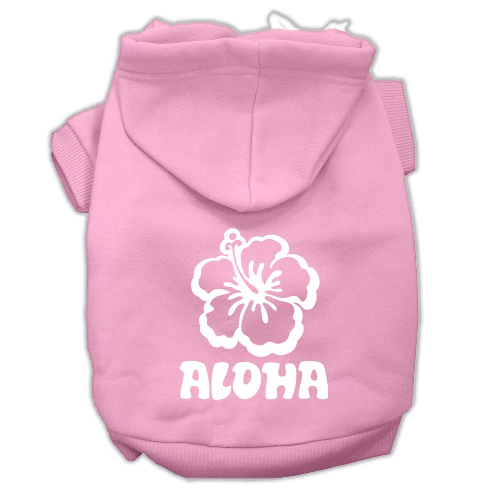 Pet, Dog & Cat Hoodie Screen Printed, "Aloha Flower"