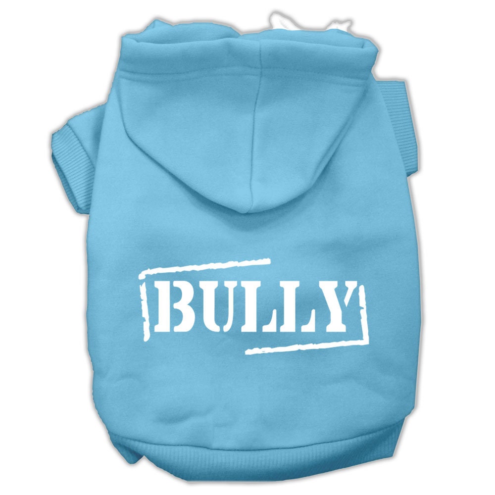 Pet, Dog & Cat Hoodie Screen Printed, "Bully"