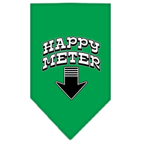 Pet and Dog Bandana Screen Printed, "Happy Meter"