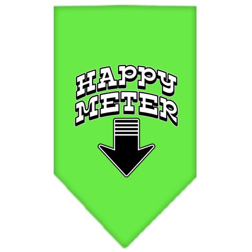 Pet and Dog Bandana Screen Printed, "Happy Meter"