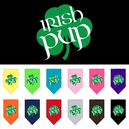 Pet and Dog Bandana Screen Printed, "Irish Pup"